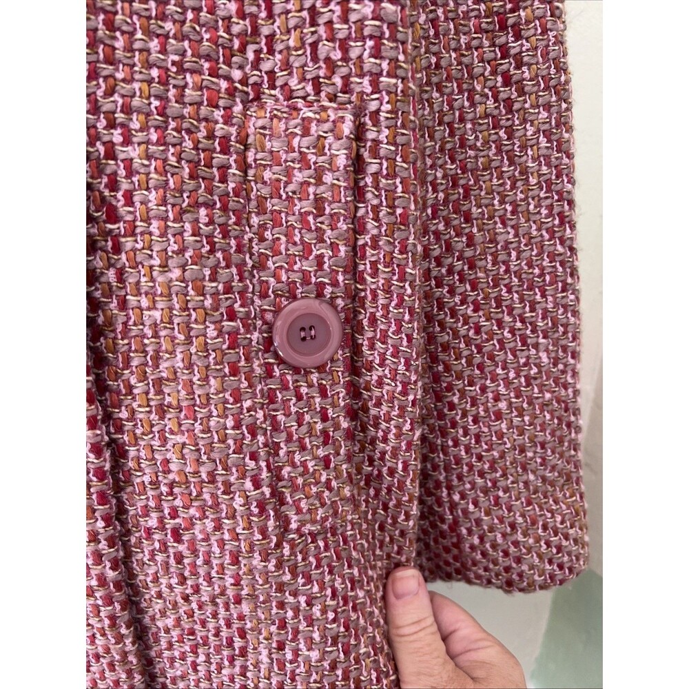 Vintage Marshall Fields Ladies Coat Size 8 Pink - Picture 8 of 8